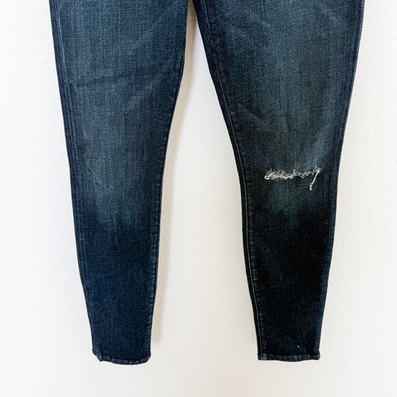 Mother Jeans Womens Sz 27 The Swooner High Rise Distressed Skinny Casual Street - Picture 3 of 8